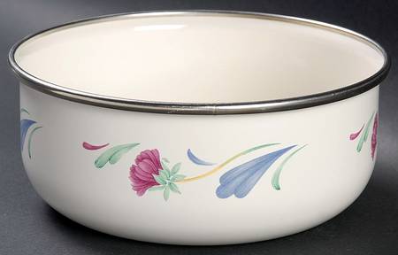 Poppies On Blue 6" Metal Bowl
