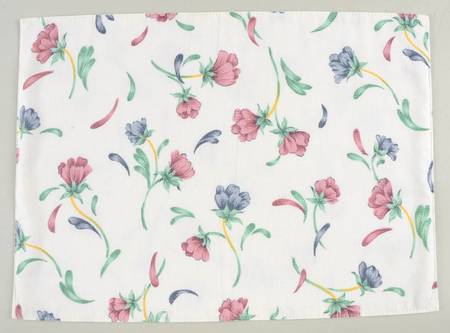 Poppies On Blue Cloth Placemat