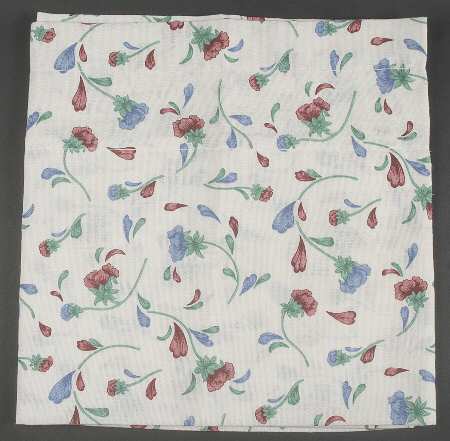 Poppies On Blue 60" X 15" Valance Curtain