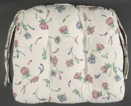 Poppies On Blue Chair Pad/Cushion