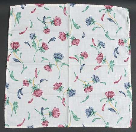 Poppies On Blue Cloth Napkin