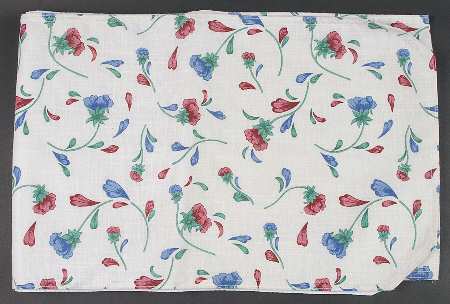 Poppies On Blue Cloth 12" x 90" Table Runner