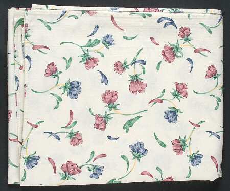 Poppies On Blue 50" X 62" Rectangular Tablecloth
