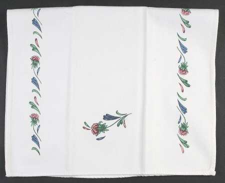 Poppies On Blue Dish Towel-Cloth