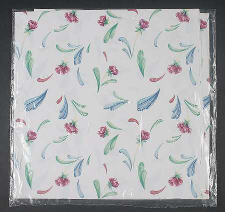Poppies On Blue Wrapping Paper-Sheets