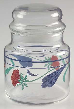 Poppies On Blue Small Glassware Canister by Lenox