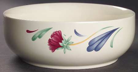 Poppies On Blue Large Serve & Store Bowl No Lid
