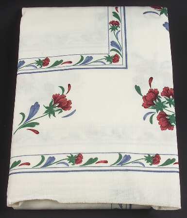 Poppies On Blue 62" X 104" Oblong Tablecloth by Lenox