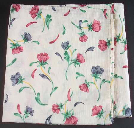 Poppies On Blue 50" Square Tablecloth