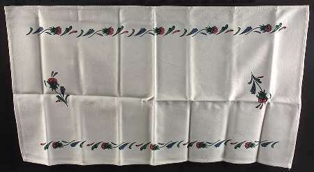 Poppies On Blue 16" X 28" Cloth Table Runner