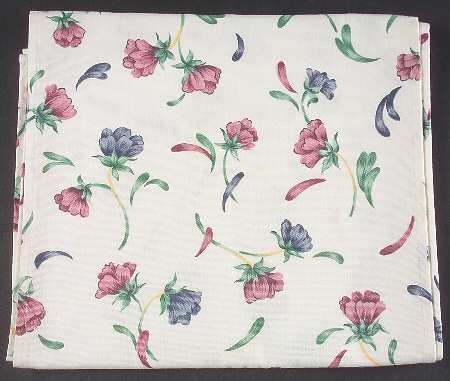 Poppies On Blue Table Runner-Cloth 12" X 87"