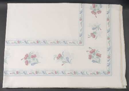 Poppies On Blue 48" x 70" Rectangular Tablecloth