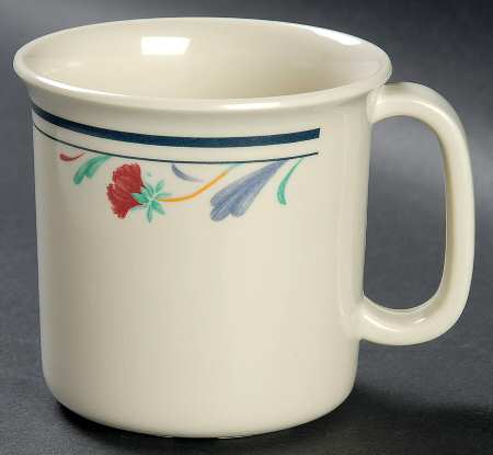 Poppies On Blue Melamine Mug
