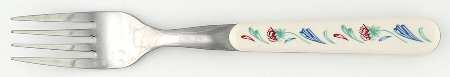 Poppies On Blue Individual Salad Fork
