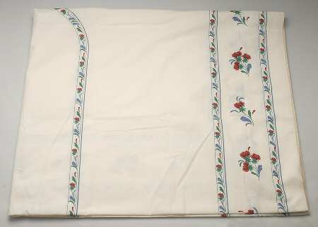 Poppies On Blue 60" X 104" Oblong Tablecloth