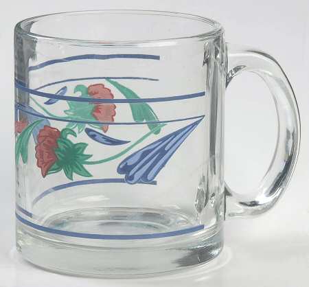 Poppies On Blue Glassware Mug
