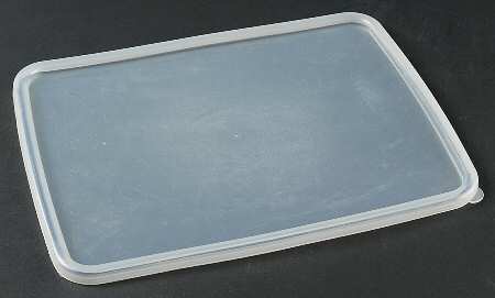 Poppies On Blue Plastic Lid for 11" Metal Rectangular Baker