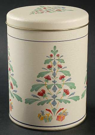 Poppies On Blue 6" Metal Storage Jar & Lid