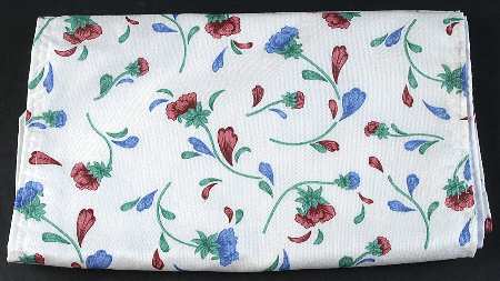 Poppies On Blue 14" X 68" Cloth Table Runner