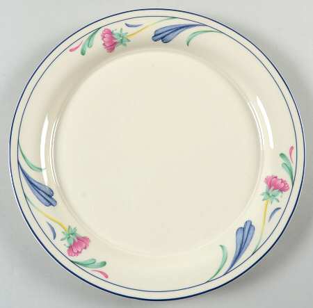Poppies On Blue Dinner Plate