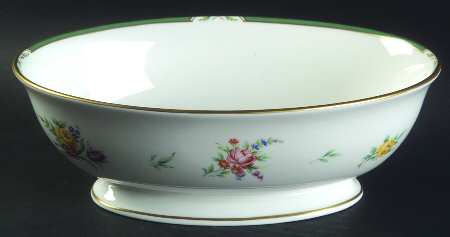 Provence Green 9" Oval Vegetable Bowl