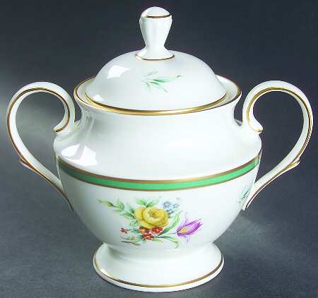 Provence Green Sugar Bowl & Lid