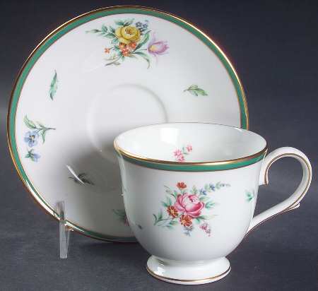 Provence Green Footed Cup & Saucer Set