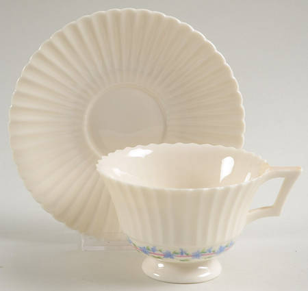 Priscilla Footed Cup & Saucer Set