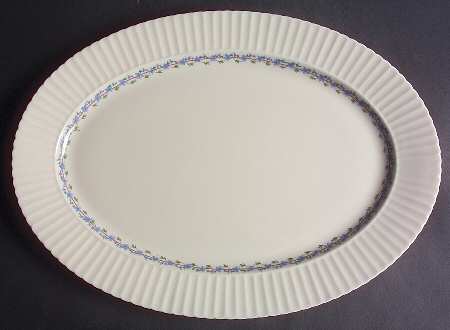 Priscilla 17" Oval Serving Platter by Lenox