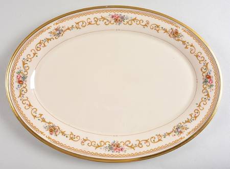 Queen's Garden 16" Oval Serving Platter