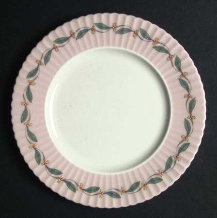 Lenore Pink Border Salad Plate