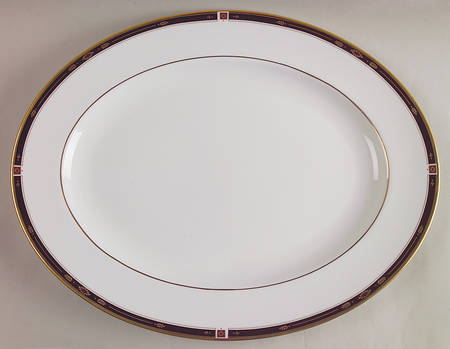 Regency Black 16" Oval Serving Platter