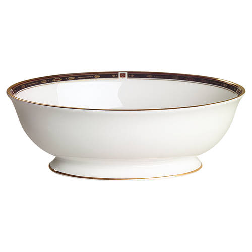Regency Black 9" Oval Vegetable Bowl