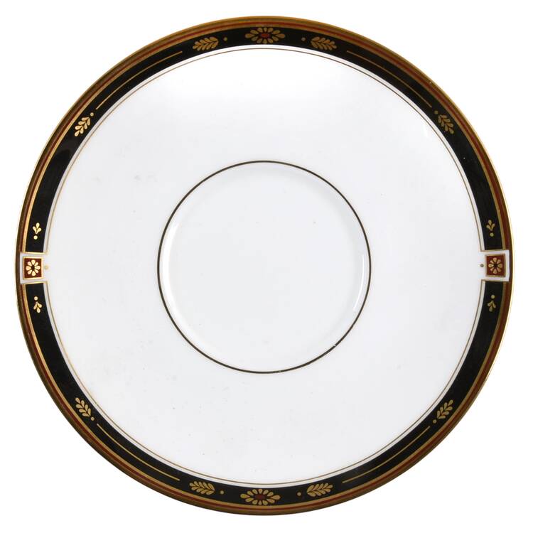 Regency Black Saucer for Cream Soup Bowl