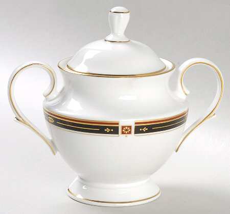 Regency Black Sugar Bowl & Lid