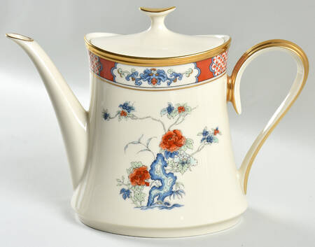 Red Lacquer Tea/Coffee Pot & Lid