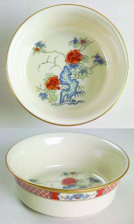 Red Lacquer Coupe Cereal Bowl