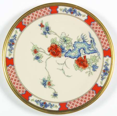 Red Lacquer Salad Plate