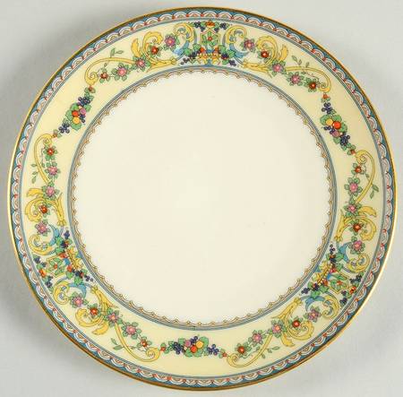 Renaissance Dessert Plate/Cream Soup Saucer for Flat Bowl