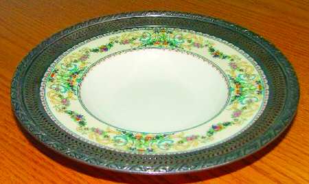 Renaissance Rim Soup Bowl with Sterling Rim