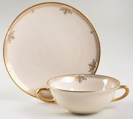 Republic Flat Cream Soup Bowl & Saucer Set