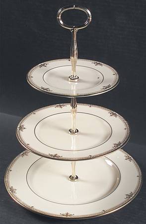 Republic 13 7/8"-14 1/4" 3-Tiered Serving Tray(DP,SP,BB) HC