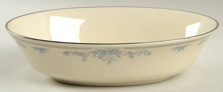 Reverie (Platinum Trim) 9" Oval Vegetable Bowl