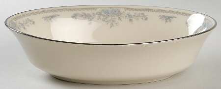 Reverie (Platinum Trim) 9" Oval Vegetable Bowl