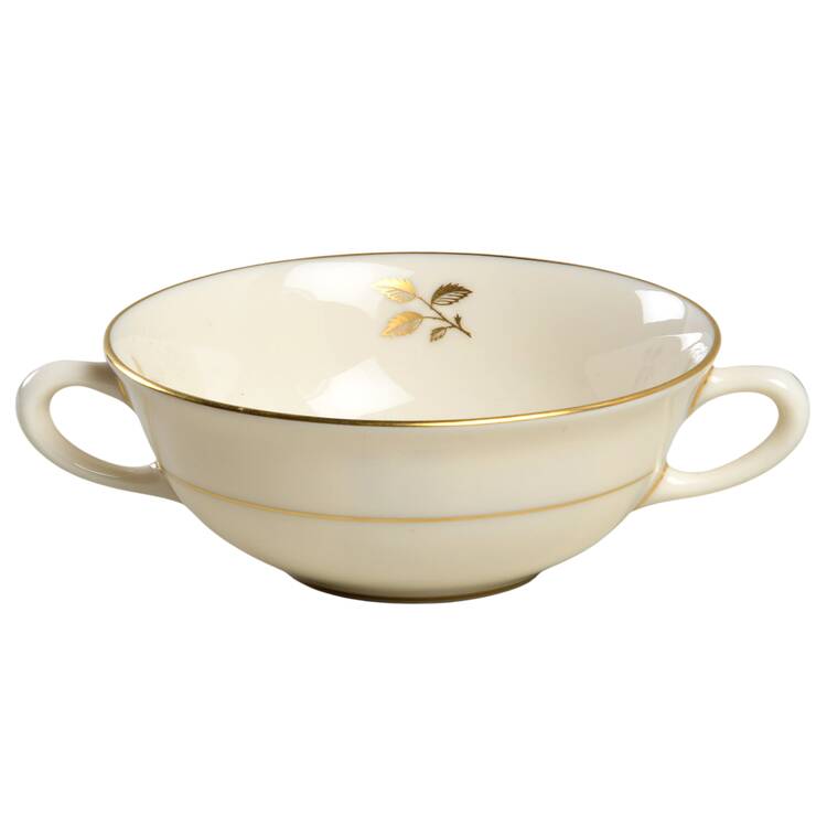 Rhodora Flat Cream Soup Bowl