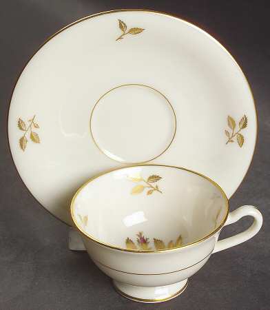 Rhodora Footed Demitasse Cup & Saucer Set