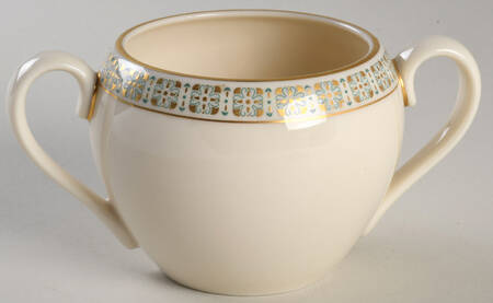 Rhythm (Turquoise & Gold) Sugar Bowl No Lid
