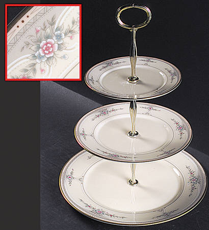 Riverdale 13 7/8"-14 1/4" 3-Tiered Serving Tray(DP,SP,BB) HC