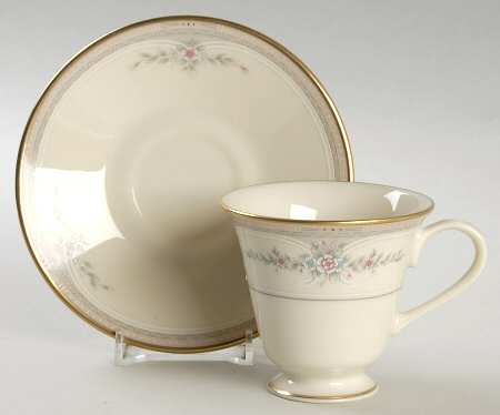 Riverdale Footed Demitasse Cup & Saucer Set