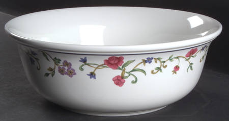 Rose Garden 10" Pasta Serving Bowl